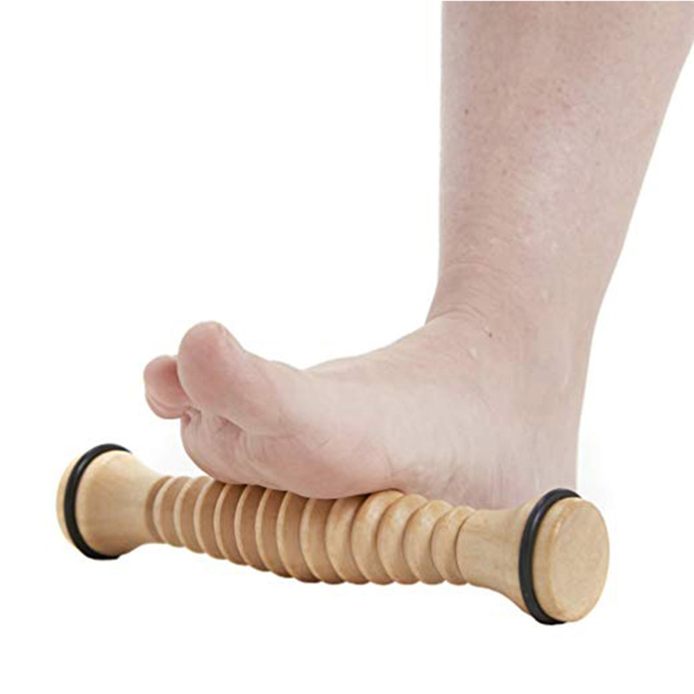 Reflexology Foot Roller - Wooden Massager Body Back Wooden Foot