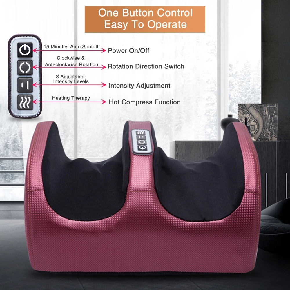 Reflexology Foot Roller - Foot Massage Machine Electric Shiatsu Foot
