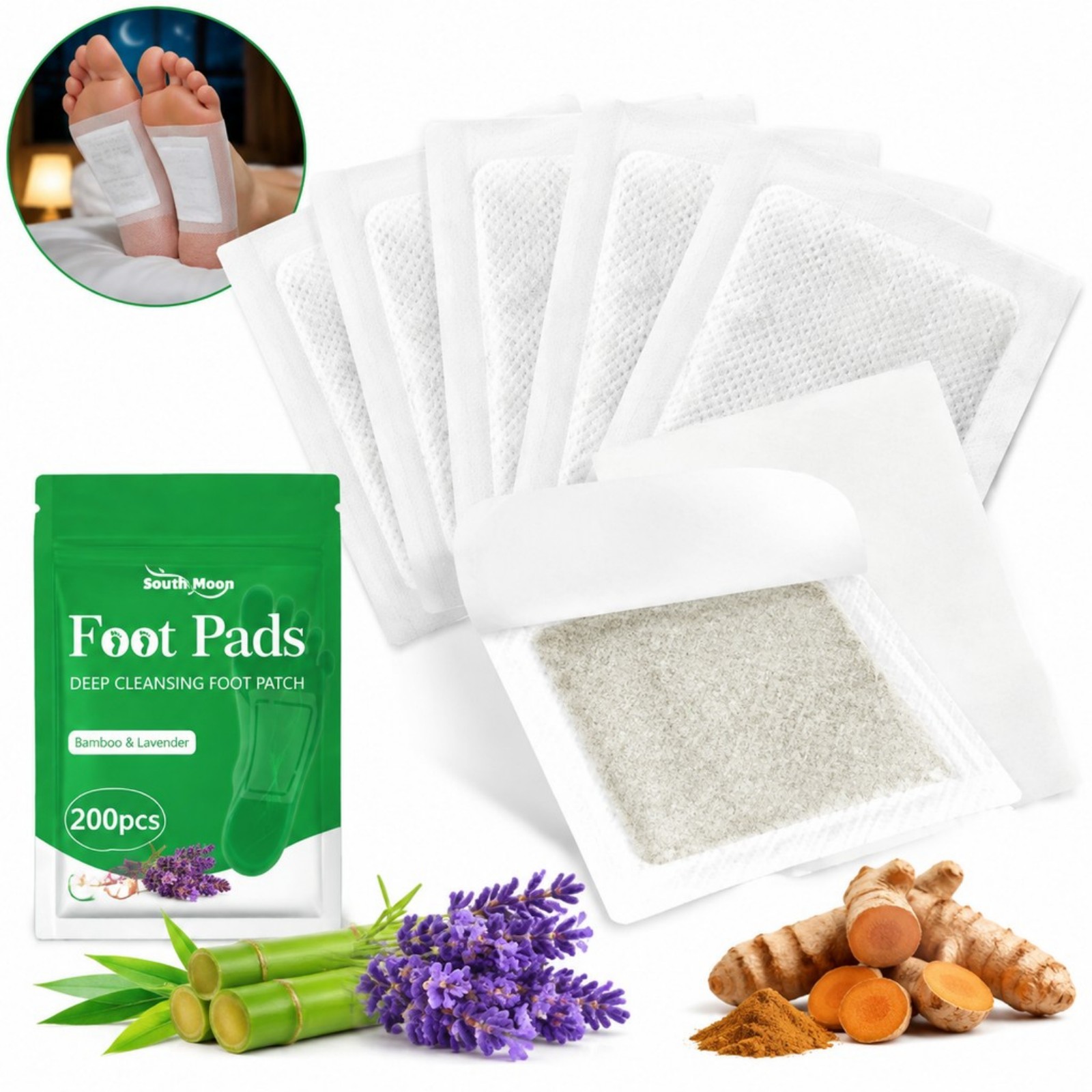 Detox Foot Patch - 12/36/60/120pcs Turmeric Foot Care Patches Gentle