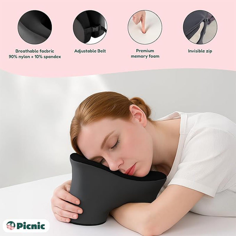 1pc Memory Foam U-shaped Pillo - Neck Traction Pillow ulasan dan harga