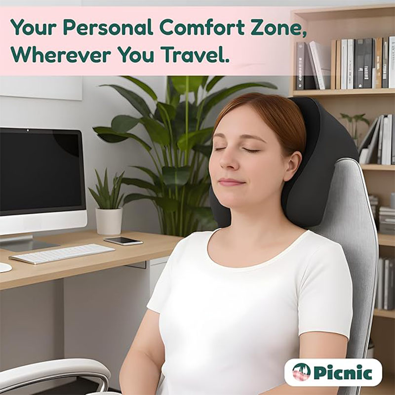 1pc Memory Foam U-shaped Pillo - Neck Traction Pillow ulasan dan harga