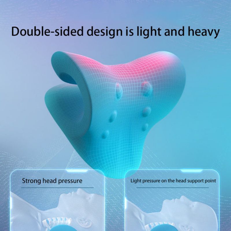 Neck Shoulder Stretcher Relaxe - Neck Traction Pillow ulasan dan harga