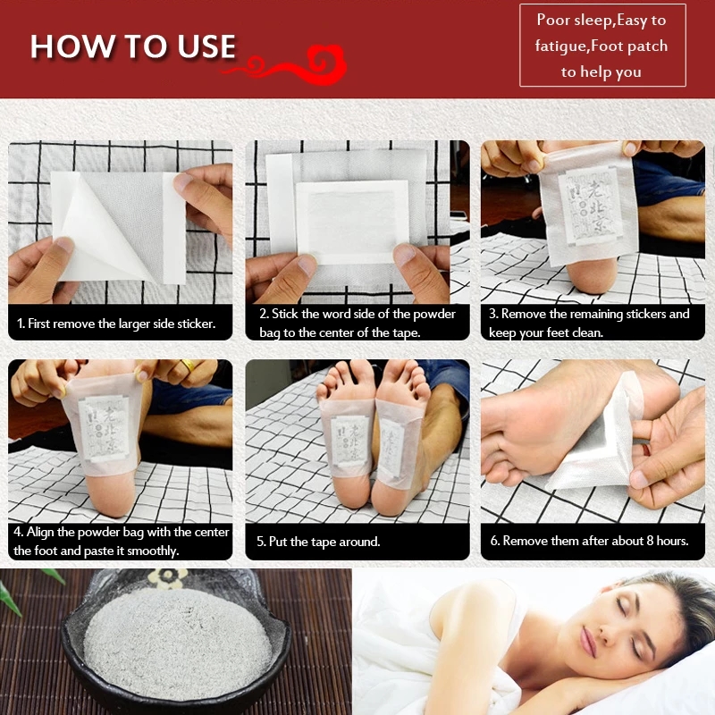 10pcs Tradition Chinese Medici - Detox Foot Patch ulasan dan harga