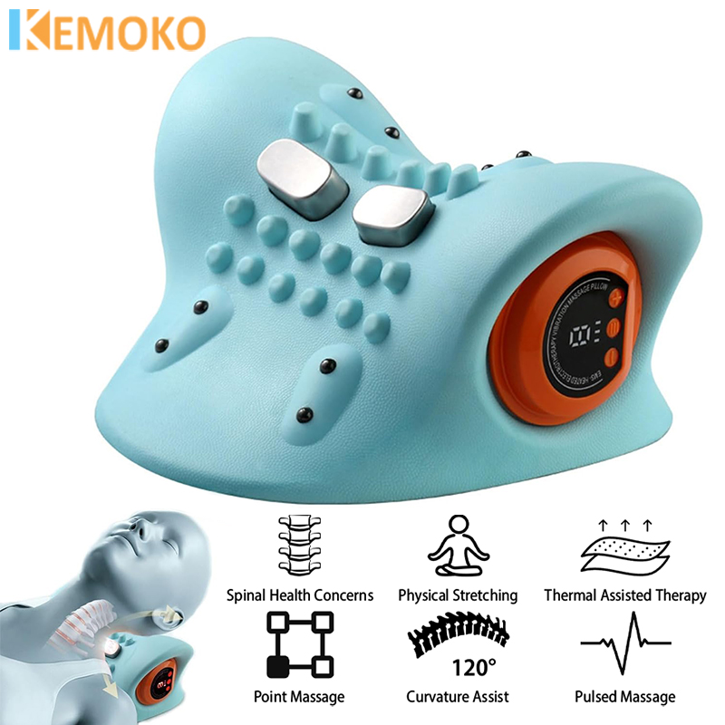 Electric Cervical Massager Nec - Neck Traction Pillow ulasan dan harga