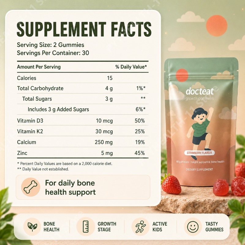 Kids Calcium Gummies Vitamin D - Wellness Health Nutrition ulasan dan harga