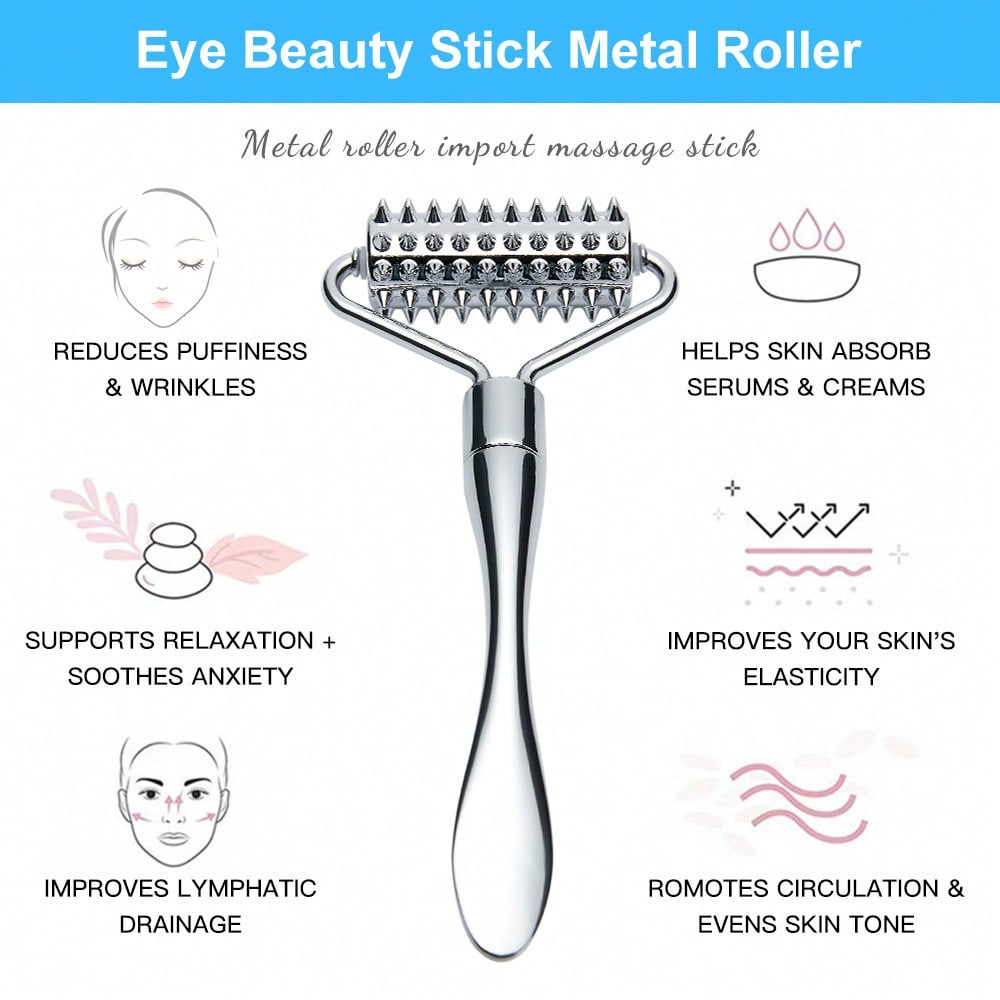 Stainless Steel Facial Massage - Reflexology Foot Roller ulasan dan harga