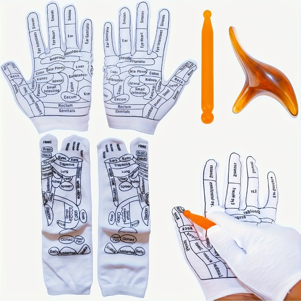Acupressure Hand Gloves Reflex - Health Wellness Kit ulasan dan harga