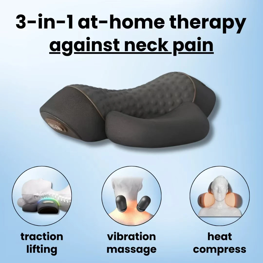 COSSEAL-3-in-1 Neck Massager C - Neck Traction Pillow ulasan dan harga