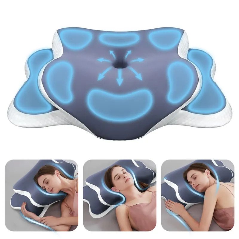 Memory Foam Pillow Cervical Pi - Neck Traction Pillow ulasan dan harga