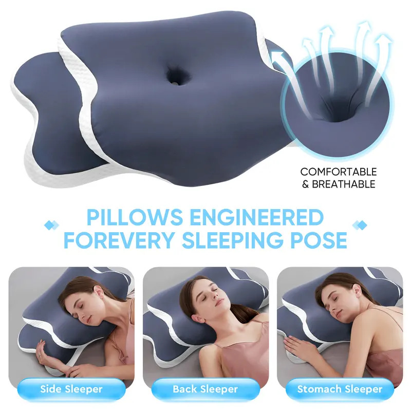 Memory Foam Pillow Cervical Pi - Neck Traction Pillow ulasan dan harga