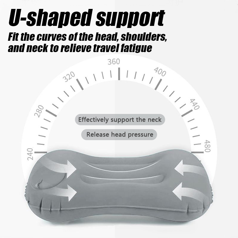 Camping Inflatable Pillow Port - Neck Traction Pillow ulasan dan harga