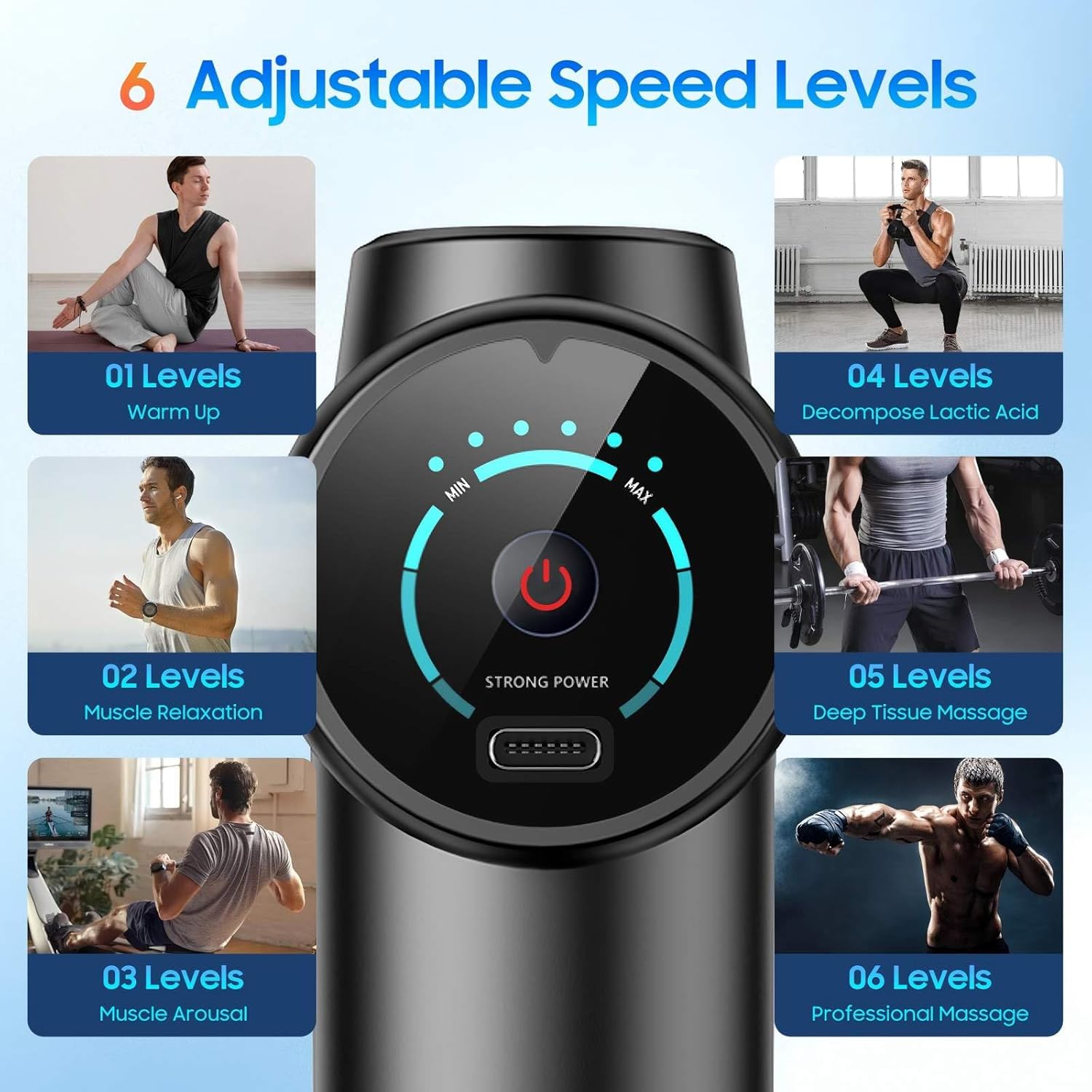 New Deep Tissue Massage Gun Po - Health Wellness And Fitness ulasan dan harga