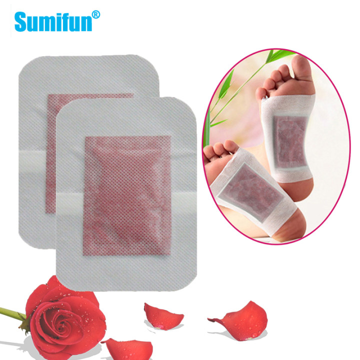 10pcs Herbal Rose Foot Detox P - Detox Foot Patch ulasan dan harga